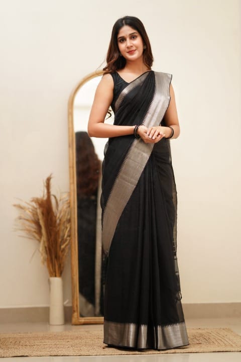 Silver Black 3 By Ddf Banarsi Silk Sarees Catalog